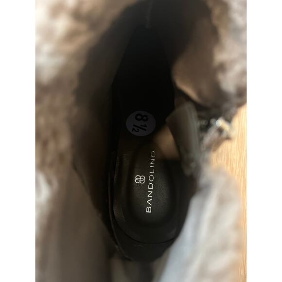 Bandolino Gray Chelsea Boots Suede Size 8.5 Women Wedge - Picture 8 of 8